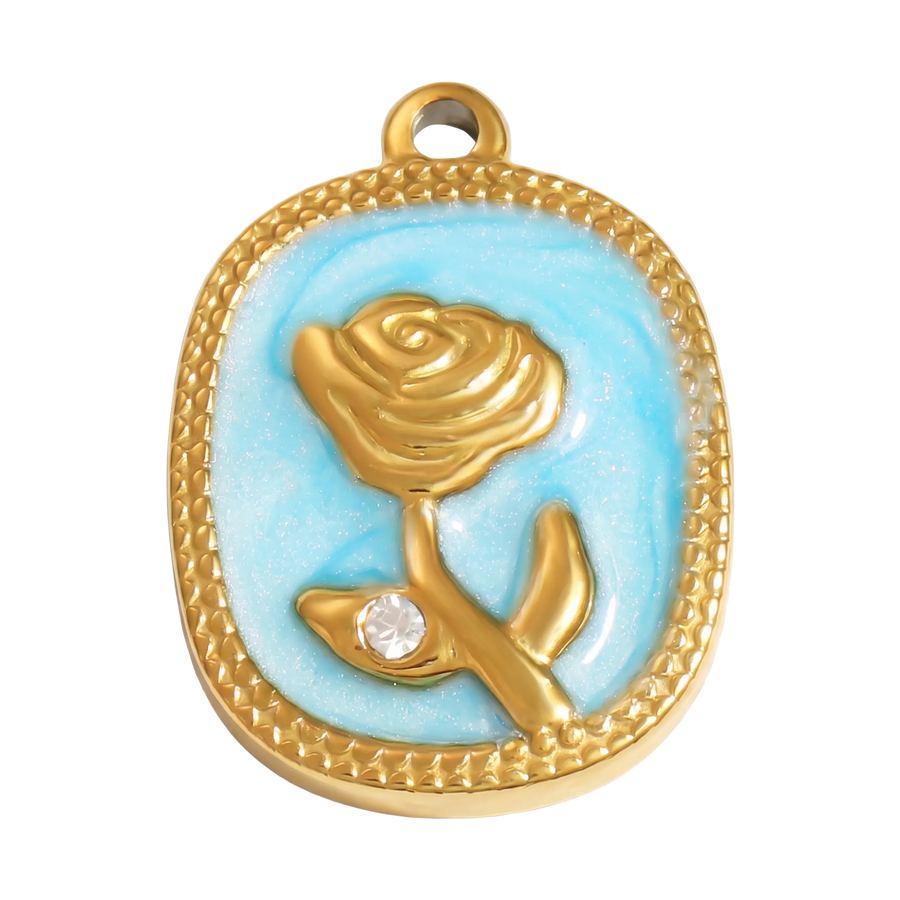 Rose Camée Bleu